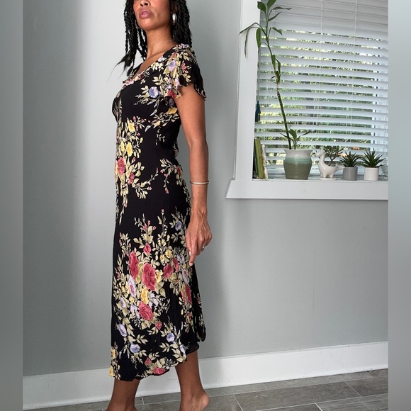 90s flowy maxi dress - Picture 3 of 6